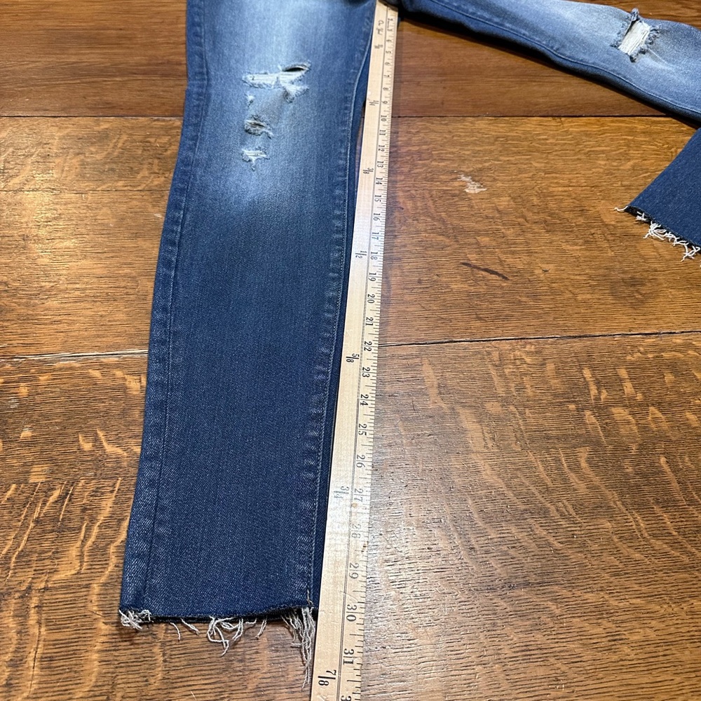 Kancan‎ women’s jeans sz 29 raw hem distressed high rise - Picture 9 of 9